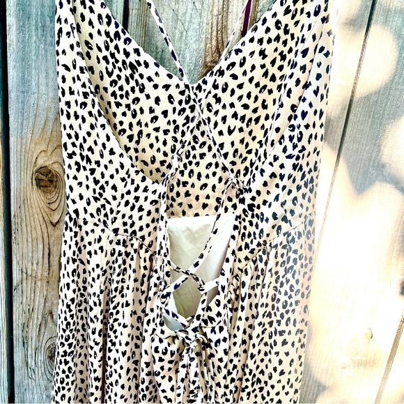 Cupshe Animal Print Lace Up Back CoverUp Maxi - Picture 7 of 10